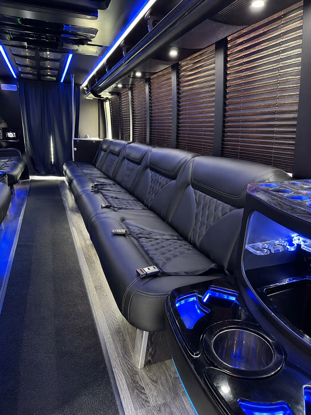San Antonio Bachelor & Bachelorette Transportation party bus exterior