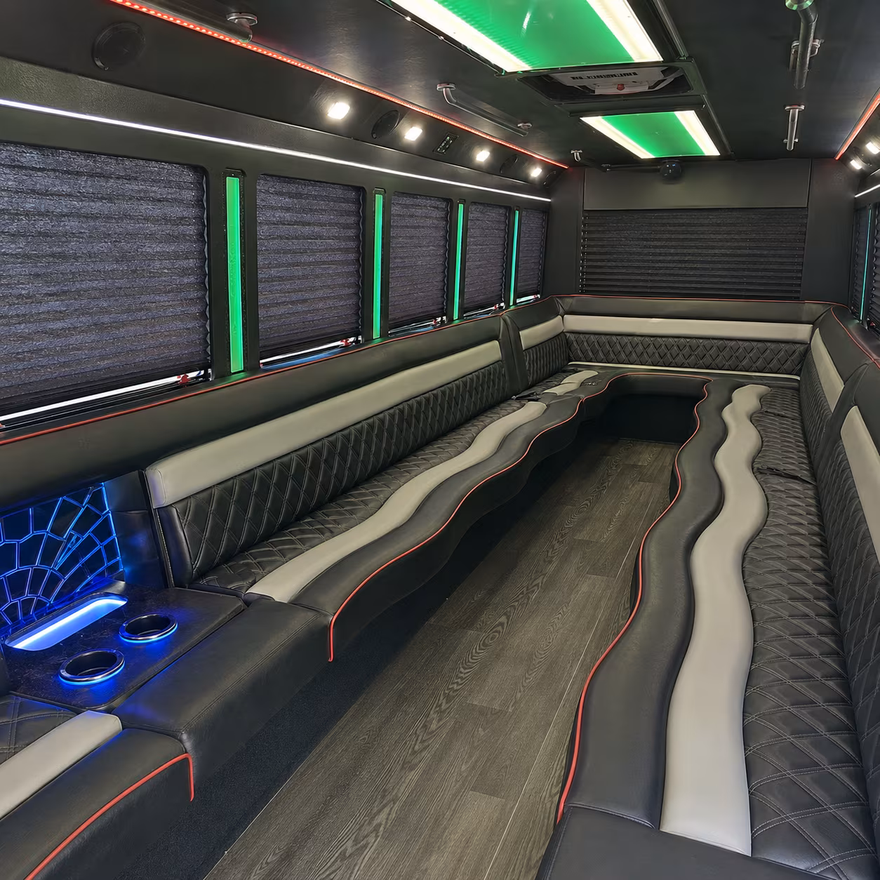 San Antonio Bachelor & Bachelorette Transportation party bus exterior