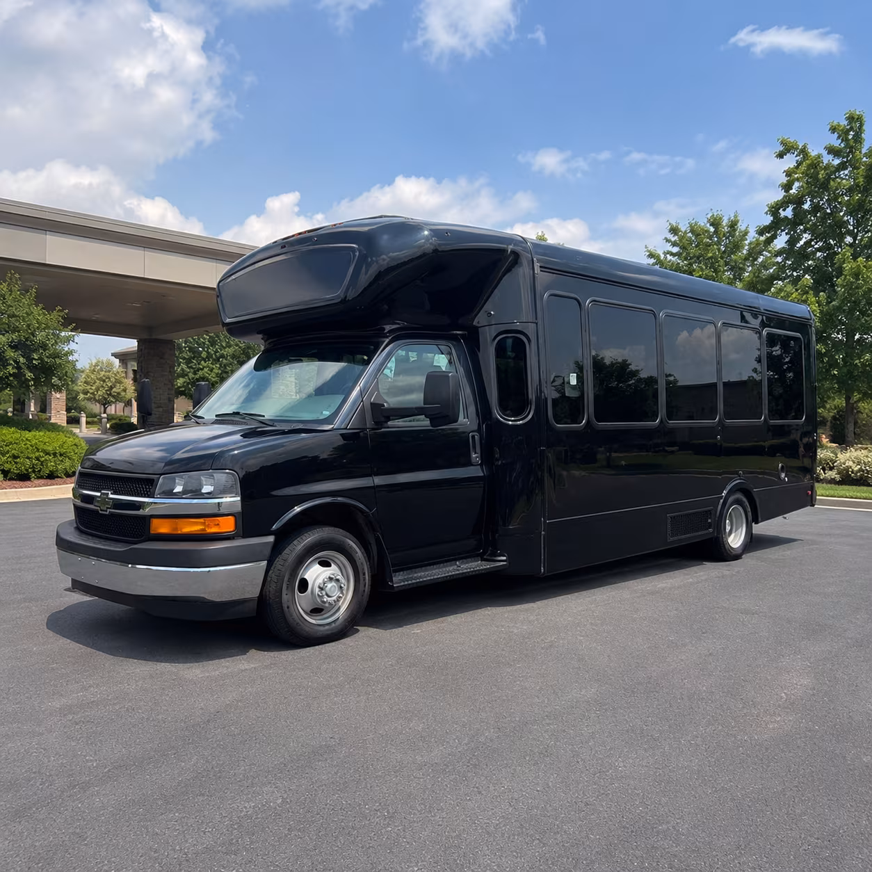 San Antonio Birthday, Sweet 16, & Quinceañera Transportation party bus exterior