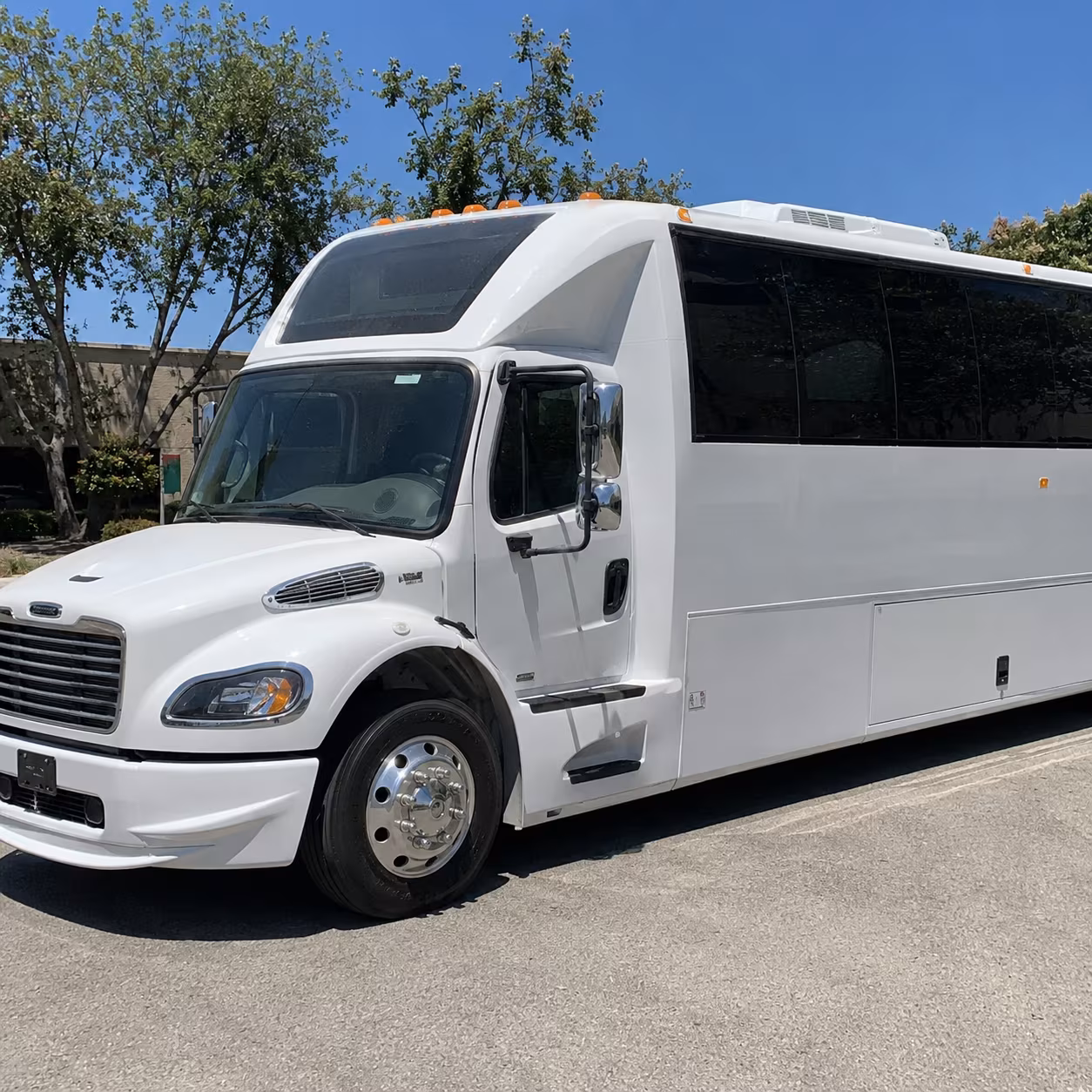 San Antonio Birthday, Sweet 16, & Quinceañera Transportation party bus exterior