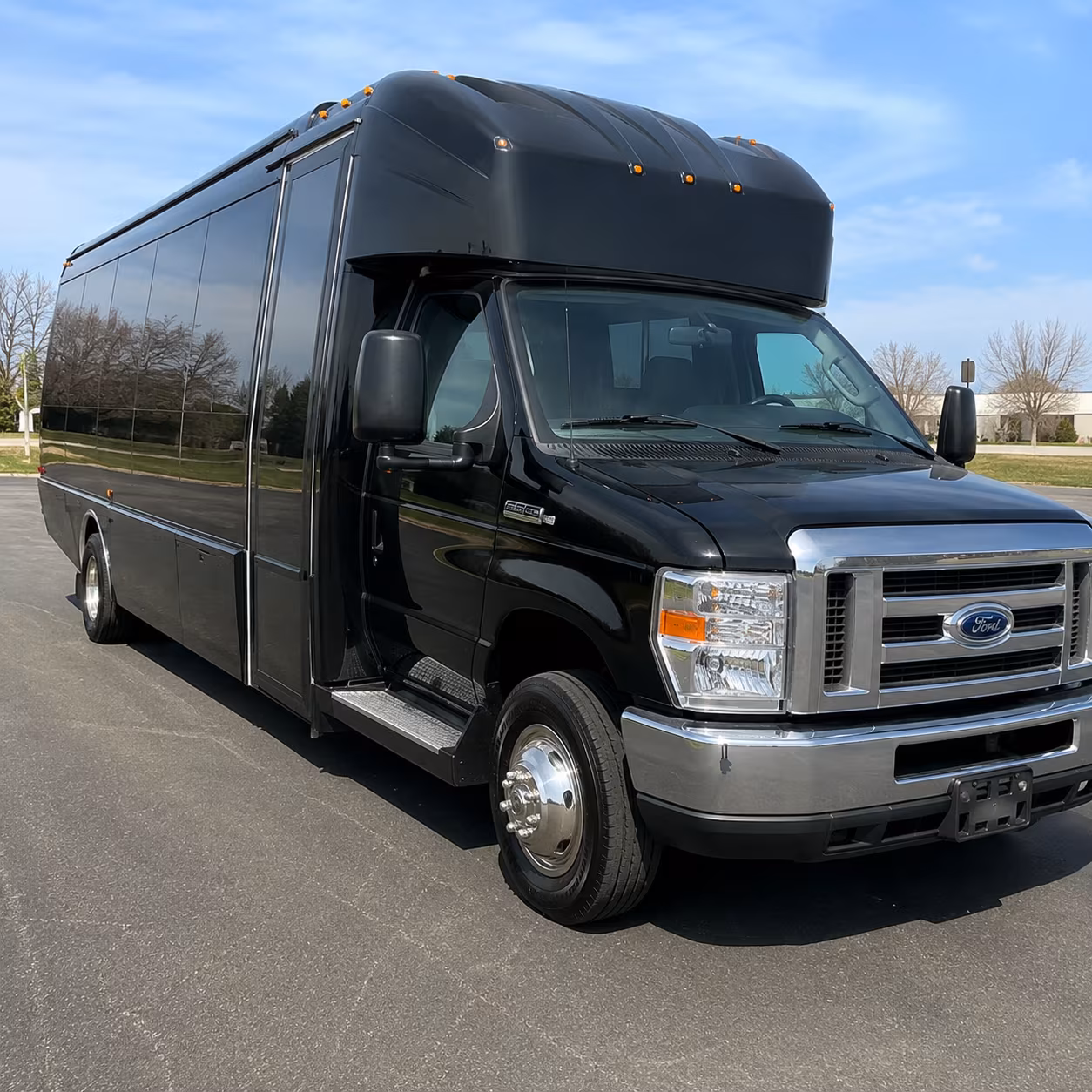 San Antonio Birthday, Sweet 16, & Quinceañera Transportation party bus exterior