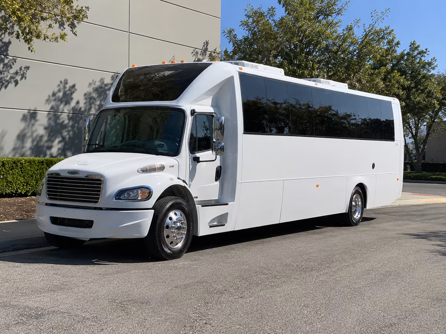 San Antonio Private Event Transportation party bus exterior