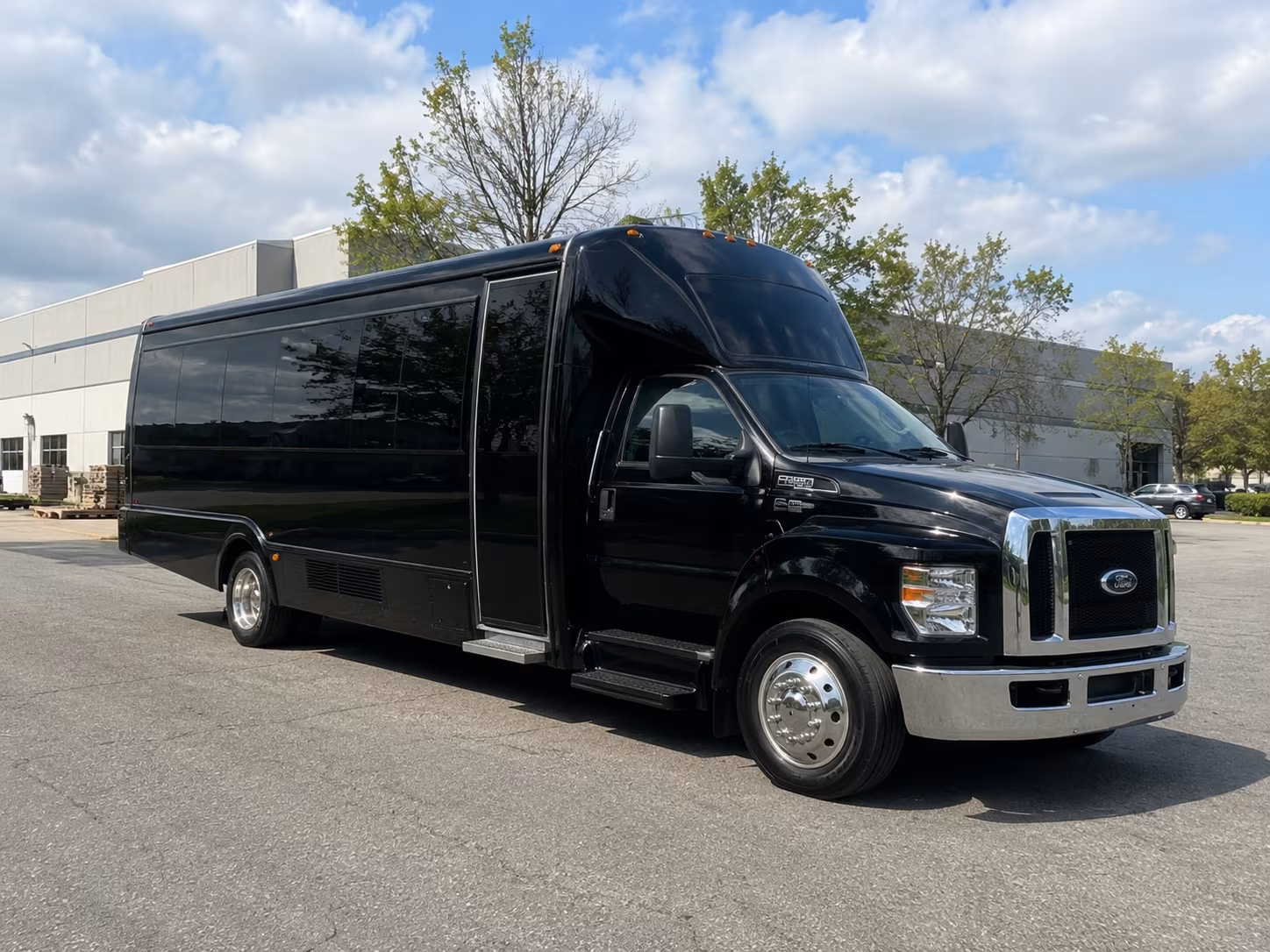 San Antonio Private Event Transportation party bus exterior