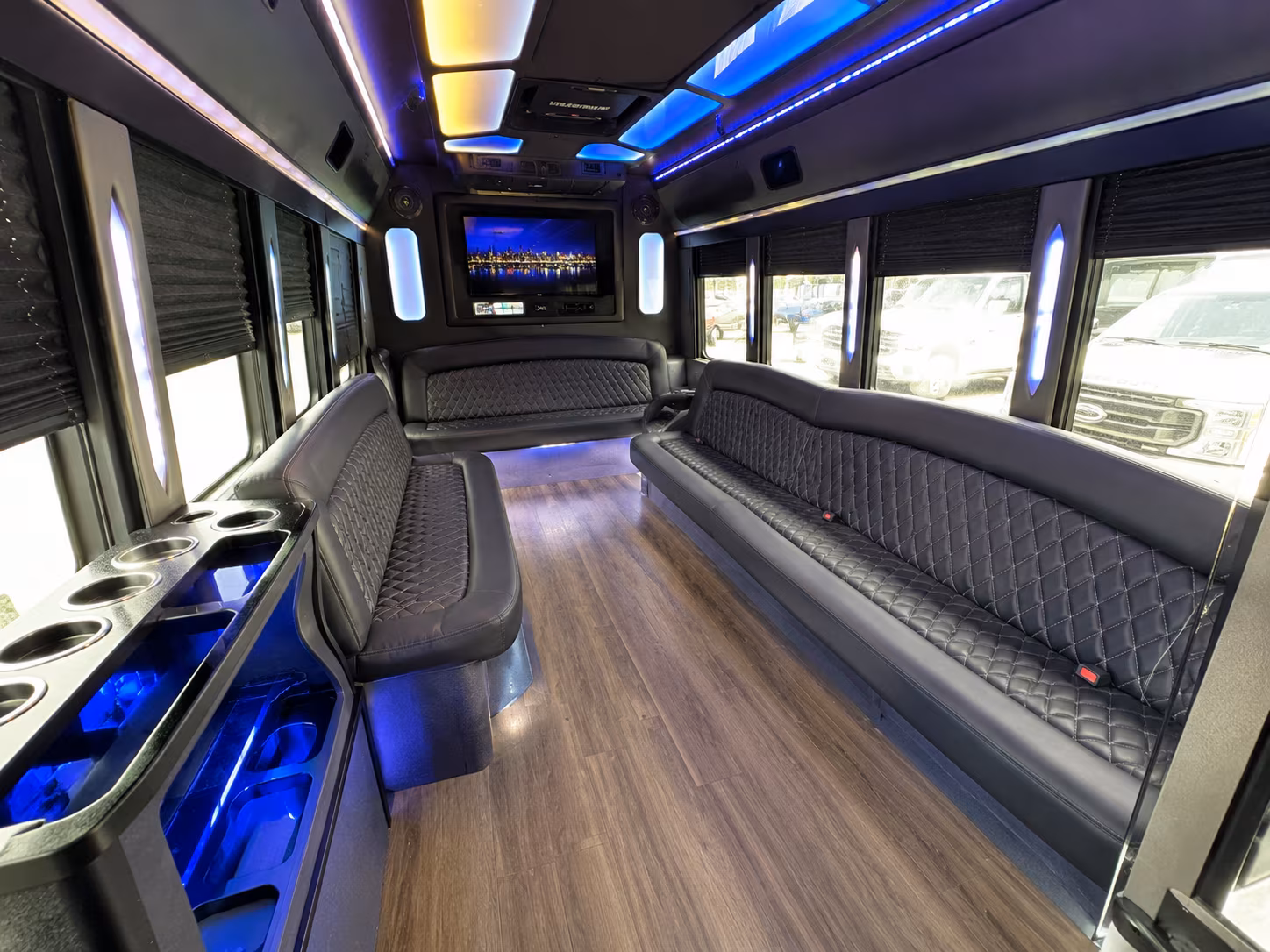 San Antonio Prom & Homecoming Transportation party bus exterior