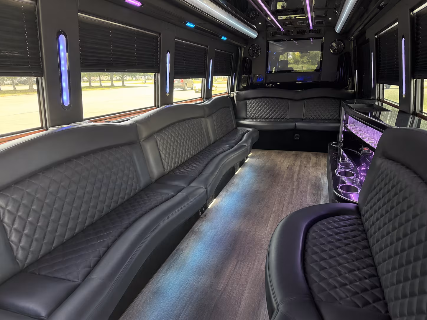 San Antonio Prom & Homecoming Transportation party bus exterior