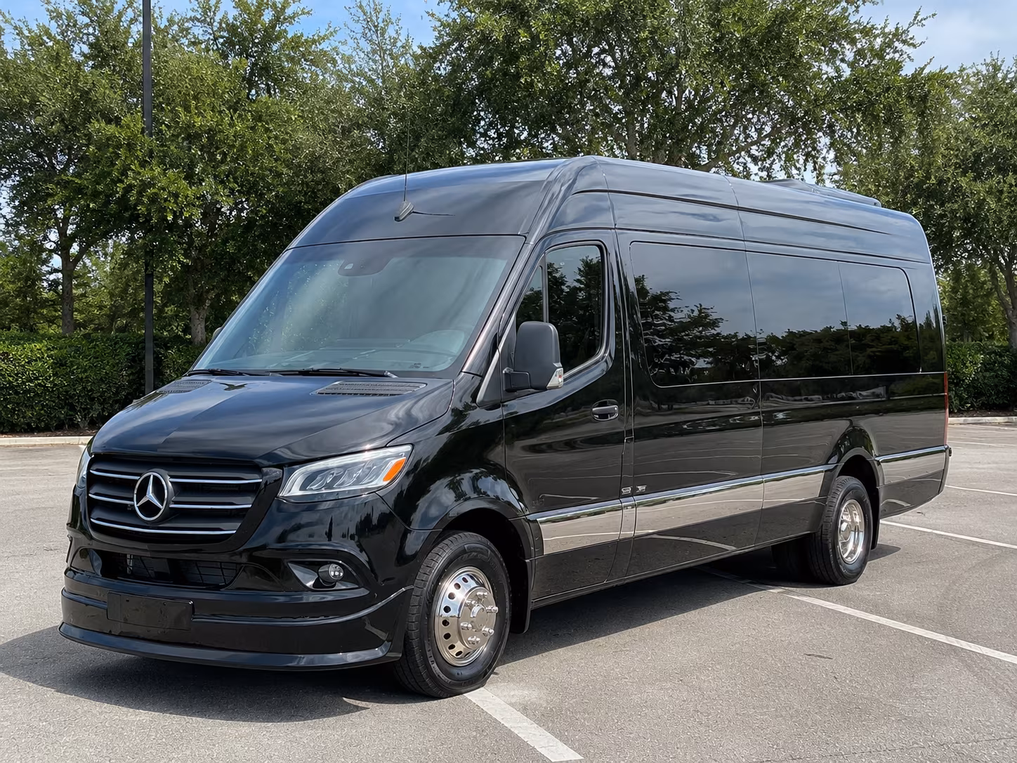 San Antonio School Event Transportation party bus exterior