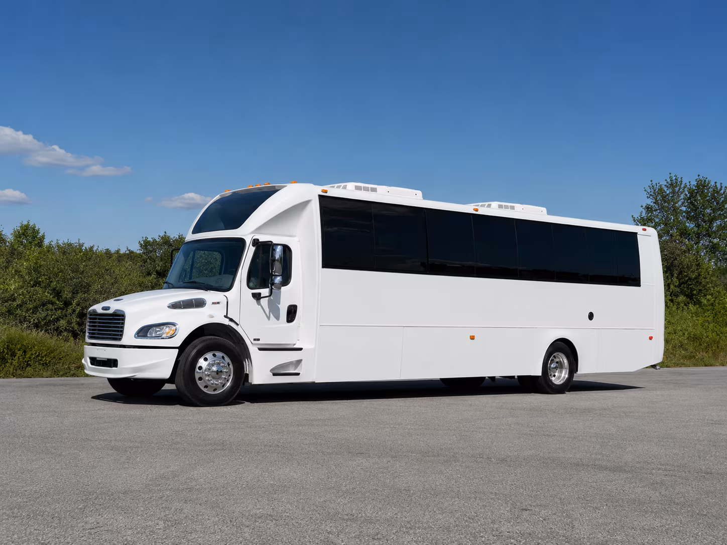 San Antonio Sporting Event Transportation party bus exterior
