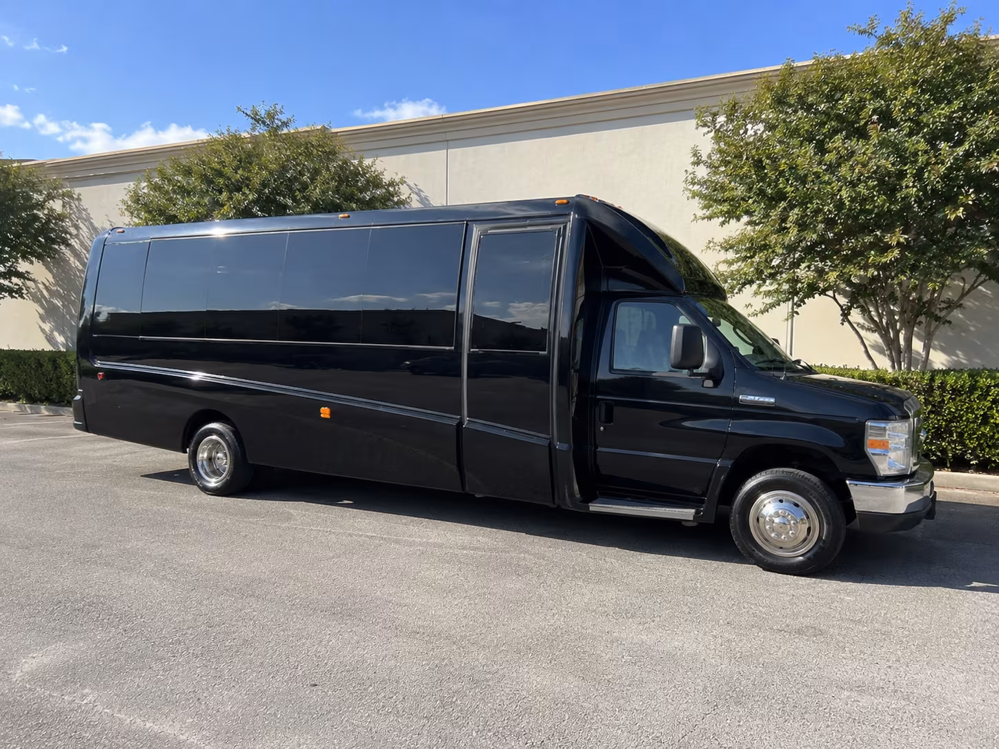 San Antonio Sporting Event Transportation party bus exterior