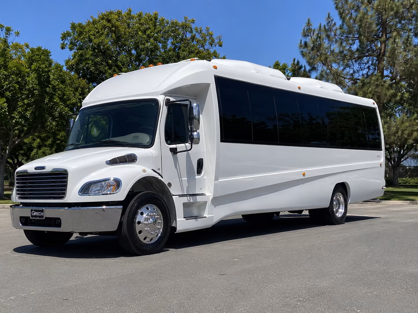 San Antonio Wedding Transportation party bus exterior