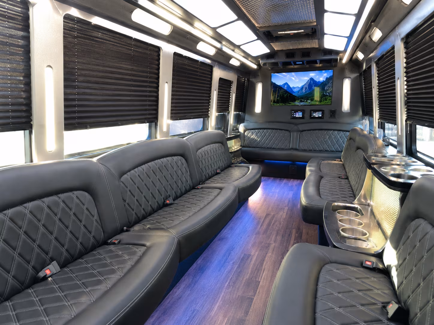 San Antonio Wedding Transportation party bus exterior