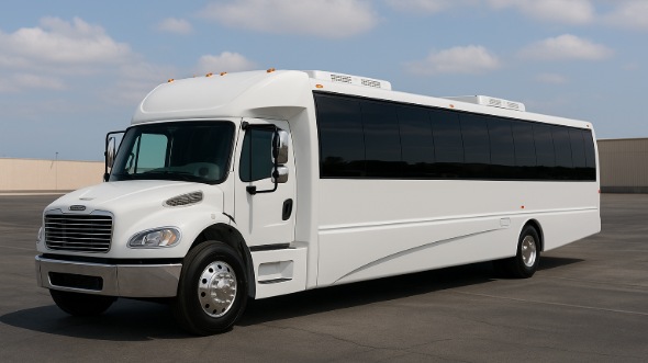 Exterior of Charter Bus Company Houston's 28 Passenger Party Bus in Houston