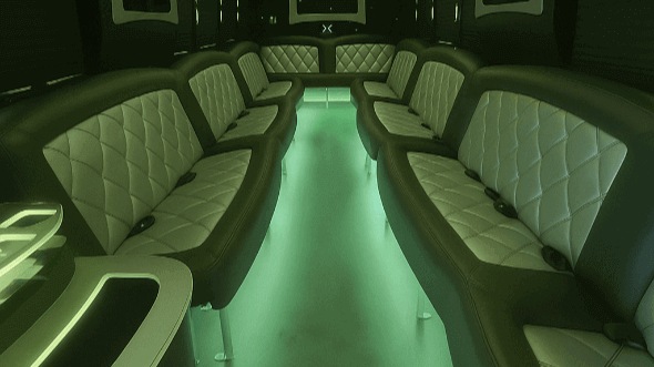 28 passenger party bus interior
