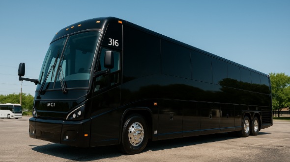 Exterior of Charter Bus Company San Antonio's 40 Passenger Charter Bus in San Antonio