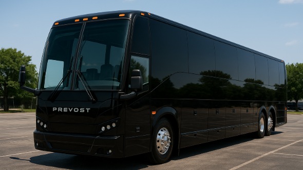 Exterior of Charter Bus Company San Antonio's 44 Passenger Charter Bus in San Antonio