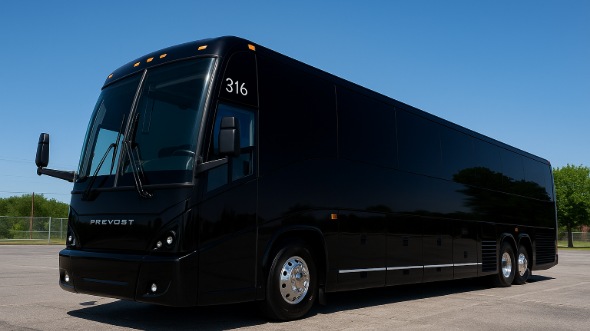 Exterior of Charter Bus Company San Antonio's 46 Passenger Charter Bus in San Antonio