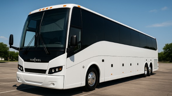 Exterior of Charter Bus Company San Antonio's 48 Passenger Charter Bus in San Antonio