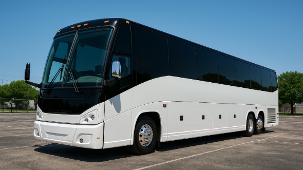 Exterior of Charter Bus Company Georgetown's 50 Passenger Party Bus in Georgetown