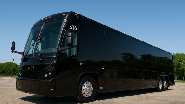 Exterior of Charter Bus Company Laredo's 50 Passenger Party Bus in Laredo