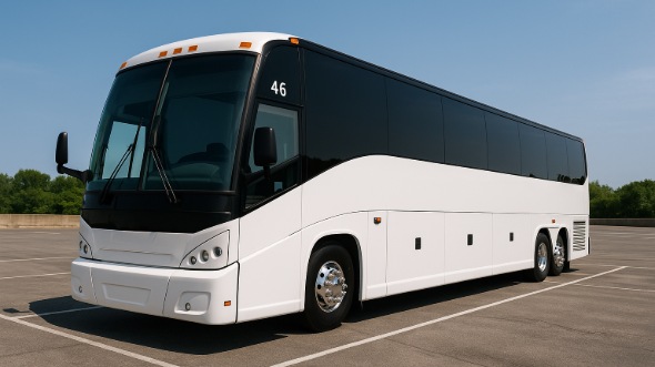 Exterior of Charter Bus Company San Angelo's 50 Passenger Party Bus in San Angelo