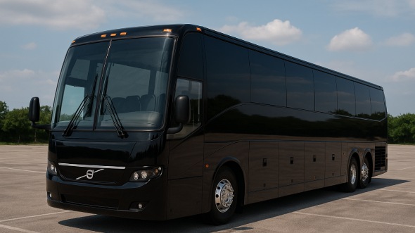 Exterior of Charter Bus Company San Antonio's 55 Passenger Charter Bus in San Antonio