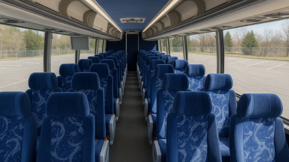 Interior of Charter Bus Company San Antonio's ADA Charter Bus in San Antonio