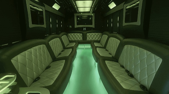 san antonio 40 passenger party bus interior